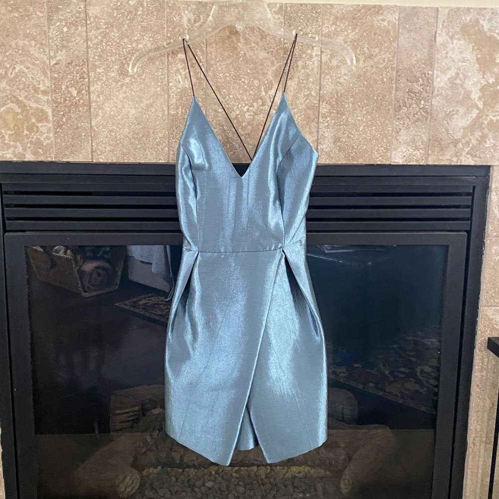 Topshop Aqua Mini Dress